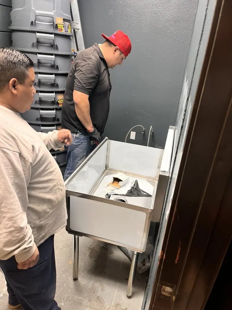 Commercial plumbing and sink installation in Bolsa Chica-Heil