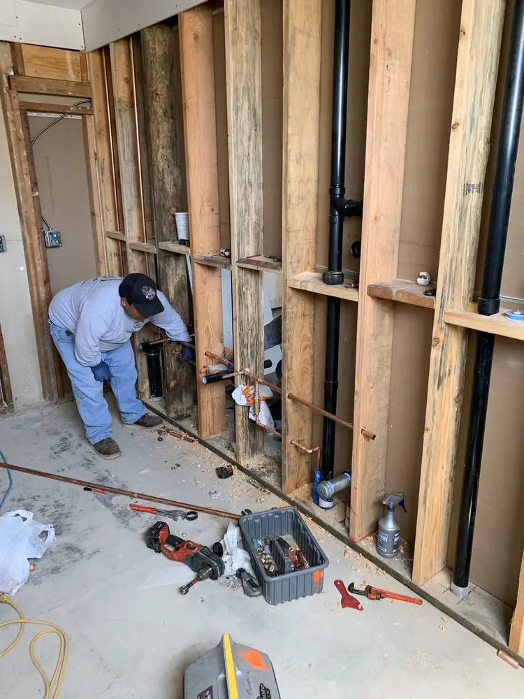 Commercial rough-in plumbing for Commercial Plumbing in Bolsa Chica-Heil